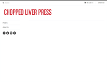 Tablet Screenshot of choppedliverpress.com